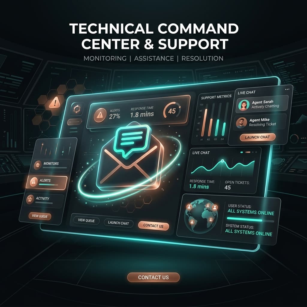 zrate.io support command center illustration
