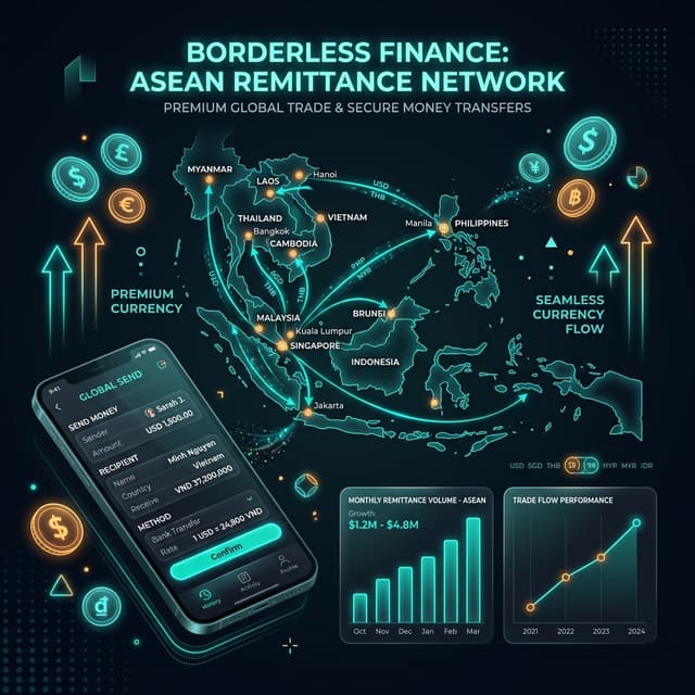 zrate.io international money transfer & remittance illustration